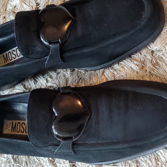 MOSCHINO black suede loafers - Picture 4 of 12